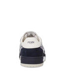 Sneakers FENDI, Match Trainers, White leather and blue suede low-tops