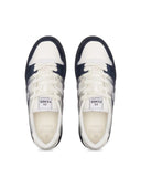 Sneakers FENDI, Match Trainers, White leather and blue suede low-tops