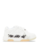 Sneakers OFF WHITE, OUT OF OFFICE For Walking, Alb