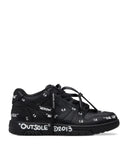 Sneakers OFF WHITE, Out Of Office Graffiti sneakers in smooth leather, Negru