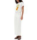 Tricou GANNI, Peach Print, White