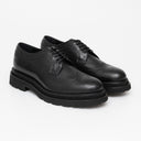 GNV Shoes, Brogue Style, Sturdy Sole Detail, Black