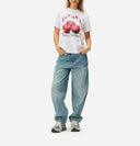 Tricou GANNI, Cherry Print, White