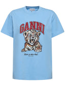 Tricou GANNI, Tiger Print, Organic Cotton