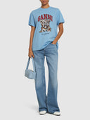 Tricou GANNI, Tiger Print, Organic Cotton