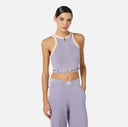 Top ELISABETTA FRANCHI, Knit fabric top with shiny viscose bands, Mov