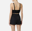Top ELISABETTA FRANCHI, 3D knit fabric, Negru