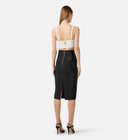 Top ELISABETTA FRANCHI, Top in 3D knit fabric