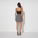Top ELISABETTA FRANCHI, Technical fabric top, Black