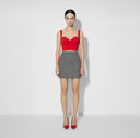 Top ELISABETTA FRANCHI, Technical fabric top, Red