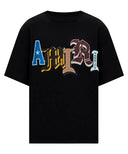 Tricou AMIRI, Blue T-shirt with a logo, Black
