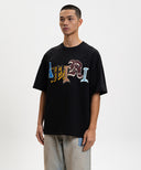 Tricou AMIRI, Blue T-shirt with a logo, Black