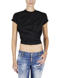 TOP DSQUARED2, Imprimeu Caten Twins, Negru