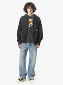 Tricou DOMREBEL, Treats Faded T-shirt in Cotton, Faded Black