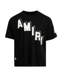 TRICOU AMIRI, FLOCKED HOCKEY SKATER, Negru