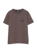 Tricou JACQUEMUS, Gros Grain MC cropped short-sleeve, Maro
