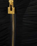 Top ELISABETTA FRANCHI, one-shoulder zip top