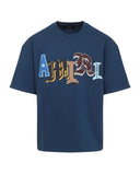 Tricou AMIRI, Blue T-shirt with a logo