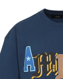 Tricou AMIRI, Blue T-shirt with a logo