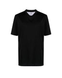 Tricou BRUNELLO CUCINELLI, Decolteu V, Model clasic, Negru