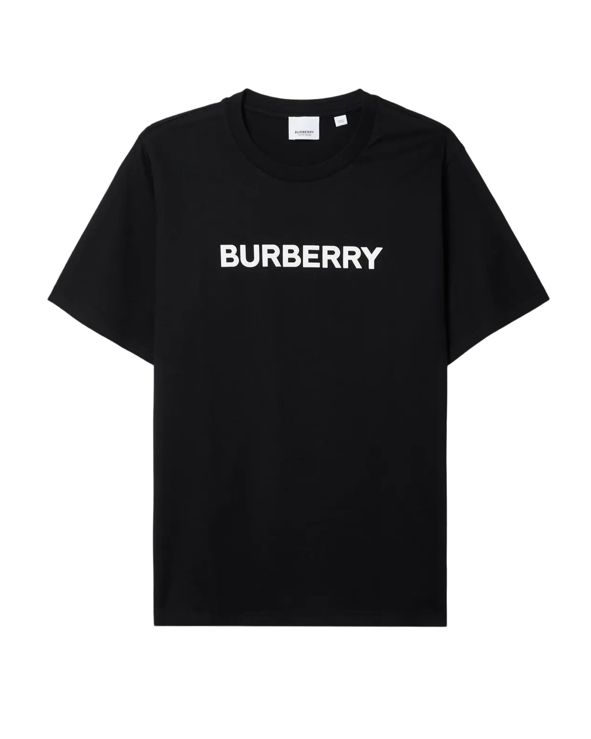 Tricou BURBERRY, Logo Insert, Oversized, Black - 8055307X