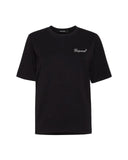 Tricou DSQUARED2, Easy Fit Crystal Logo, Black