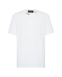 Tricou DSQUARED2, Embroidered Neck, Regular Fit, White