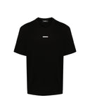 Tricou DSQUARED2, Small Front Logo, Red Details, Black