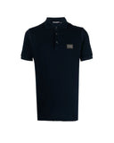 Tricou Dolce & Gabbana, DG Essentials Cotton, Polo, Bleumarin