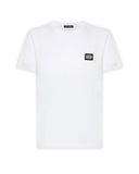 Tricou Dolce & Gabbana, Logo Argintiu, Alb