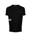 Tricou Dsquared2, Insertie alba, Negru