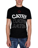 Tricou Dsquared2, Negru, Imprimeu CATEN