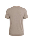 Tricou LBM, Maglia manica corta in lino e cotone brown