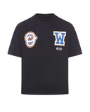 Tricou OFF WHITE, Wizzard Print, Black, Skate Fit