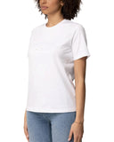Tricou ELISABETTA FRANCHI, Logo Embroidery Cotton T-Shirt, Alb