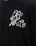 Tricou OFF WHITE, White logo attached, Negru