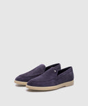 Loafers STEFANO RICCI, Suede, Logo Patch, Purple