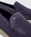 Loafers STEFANO RICCI, Suede, Logo Patch, Purple