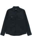 Camasa Zegna, Gabardine Weave, Navy Blue