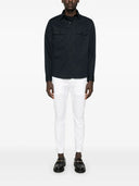 Camasa Zegna, Gabardine Weave, Navy Blue