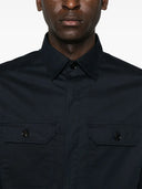 Camasa Zegna, Gabardine Weave, Navy Blue