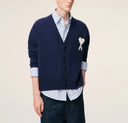 Cardigan AMI PARIS, Cardigan With Contrasted Ami De Coeur