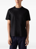 Tricou ZEGNA, piqué cotton T-shirt Negru