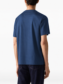 Tricou ZEGNA, piqué cotton T-shirt Albastru