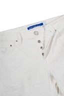 Jeans JACOB COHEN, White denim scott jeans with suede label