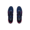 Sneakers STEFANO RICCI,  Crocodile Red Details, Navy Blue