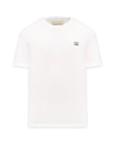 Tricou Valentino, with VLogo Patch, White,Regular Fit