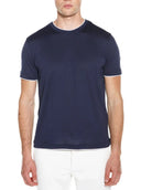 Tricou ELEVENTY, BLUE T-shirt with a round neckline