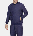 Hanorac PALZILERI, Zip-up Cotton-blend Sweatshirt