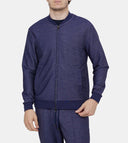 Hanorac PALZILERI, Zip-up Cotton-blend Sweatshirt